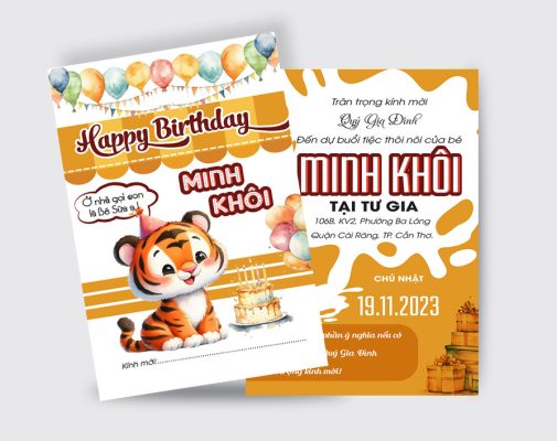 Thiệp cưới Hiếu Nguyễn - Thiệp Sinh Nhật Cho Bé Thiệp sinh nhật Hiếu Nguyễn thiết kế